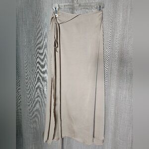 SOLD - Cider | Slip Wrap Skirt Satin Midi